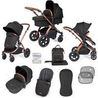 Ickle Bubba Stomp Luxe 2 In 1 Pushchair & Carrycot - Bronze Midnight Tan, Black