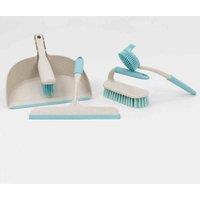 Jvl Antibac Cleaning Bundle - Dustpan & Brush, Window Squeegee & Brushes, Multi