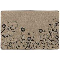 Jvl Elegance Doormat And Runner Trailing Flower, Brown