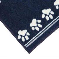 Jvl Pet Doormat 40X70Cm Paws Parade, Blue