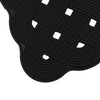 Jvl Trellis Rubber Scraper Doormat 40X70Cm, Black