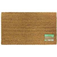 Jvl Manor Plain Latex Backed Coir Doormat 40X60Cm Pack Of 2, Brown
