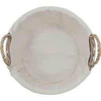 Jvl Arianna Round Willow Storage Baskets Grey Wash