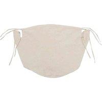 Jvl Log Basket Cotton Lining Large Cream, White