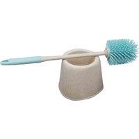 Jvl Antibac Rubber Toilet Brush And Holder, Multi