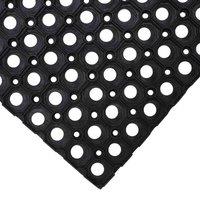 Jvl Rondo Rubber Ring Scraper Doormat 40X60Cm, Black