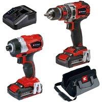 Einhell Power Tool Kit Tp-18V Twin Pack Bl, Red