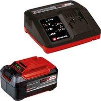 Einhell 5.2Ah Battery And Charger Power X-change Starter Kit 4A Fast Charger, Red