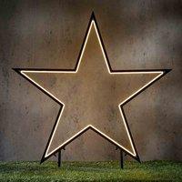 Luca Lighting Black LED Star Stake - Warm White