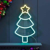 Luca Lighting Neon Christmas Tree Light Hanging Wall Christmas Decoration