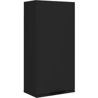 Vidaxl Wall-mounted Bathroom Cabinet Black 32X20X67 Cm, Black