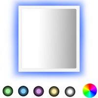 vidaXL LED Bathroom Mirror White 40x8.5x37 cm Acrylic, White
