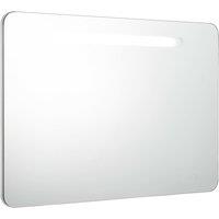 vidaXL LED Bathroom Mirror Cabinet 80x9.5x55 cm, White