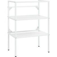 Vidaxl Bathroom Washbasin Frame White 59X38X83 Cm Iron, White