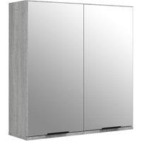 Vidaxl Bathroom Mirror Cabinet Grey Sonoma 64X20X67 Cm, Grey