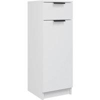 Vidaxl Bathroom Cabinet White 32X34X90 Cm Engineered Wood, White