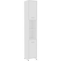 Vidaxl Bathroom Cabinet White 30X30X183.5 Cm Engineered Wood, White