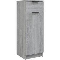 Vidaxl Bathroom Cabinet Grey Sonoma 32X34X90 Cm Engineered Wood, Grey