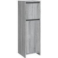 Vidaxl Bathroom Cabinet Grey Sonoma 30X30X95 Cm Engineered Wood, Grey