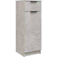 Vidaxl Bathroom Cabinet Concrete Grey 32X34X90 Cm Engineered Wood, Grey