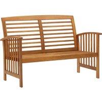 vidaXL Garden Bench 119 cm Solid Acacia Wood, Brown