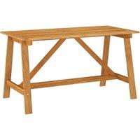 vidaXL Garden Dining Table 140x70x73.5 cm Solid Acacia Wood