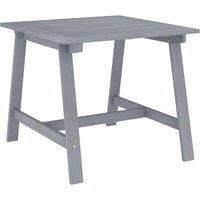vidaXL Garden Dining Table Grey 88x88x74 cm Solid Acacia Wood, Grey