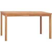 vidaXL Garden Dining Table 140x80x77 cm Solid Teak Wood