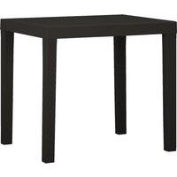 vidaXL Garden Table Anthracite 79x65x72 cm Plastic, Grey