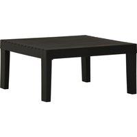 vidaXL Garden Lounge Table Plastic Grey, Grey