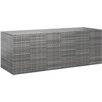 vidaXL Garden Cushion Box 291x100.5x104 cm Grey, Grey