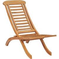 vidaXL Folding Garden Chair 50x90x69 cm Solid Wood Teak, Brown
