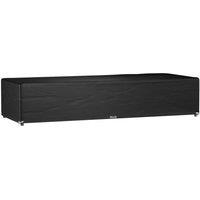 vidaXL Sunlounger Cover 12 Eyelets 205x75x40 cm Polyethylene, Black