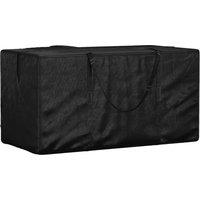 vidaXL Garden Cushion Storage Bag Black 150x75x75 cm Polyethylene, Black