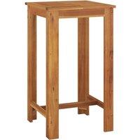 vidaXL Garden Bar Table 60x60x105 cm Solid Wood Acacia, Brown