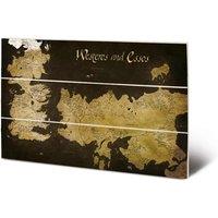 Pyramid International Game Of Thrones westeros & Essos Map Micro Wood, Multi