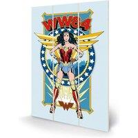 Pyramid International Wonder Woman 1984 retro Comic Micro Wood Panel, Multi