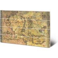Pyramid International The Lord Of The Rings middle Earth Map Small Wood, Multi