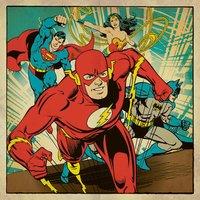 Dc Comics heroes Together - 40X40, Multi
