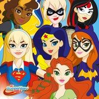 Dc Super Hero Girls characters Close Up 40X40, Multi