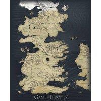 Game Of Thrones map - 40 X 50Cm, Multi
