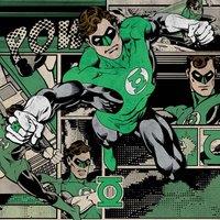 Green Lantern burst 40X40, Multi