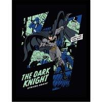 Batman the Dark Knight Comic Collector Print framed , Multi