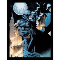 Batman Comic Covers embrace Collector Print framed , Multi