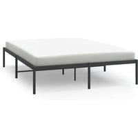 Vidaxl Metal Bed Frame Black 160X200 Cm, Black