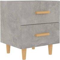 Vidaxl Bed Cabinet Concrete Grey 40X35X47.5 Cm, Grey