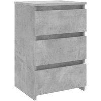 Vidaxl Bed Cabinet Concrete Grey 40X35X62.5 Cm Engineered Wood, Grey