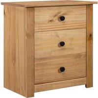 Vidaxl Bedside Cabinet 46X40X57 Cm Pinewood Panama Range, Brown
