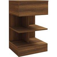 Vidaxl Bedside Cabinet Brown Oak 40X35X65 Cm Engineered Wood, Brown