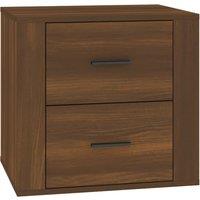 Vidaxl Bedside Cabinet Brown Oak 50X39X47 Cm, Brown